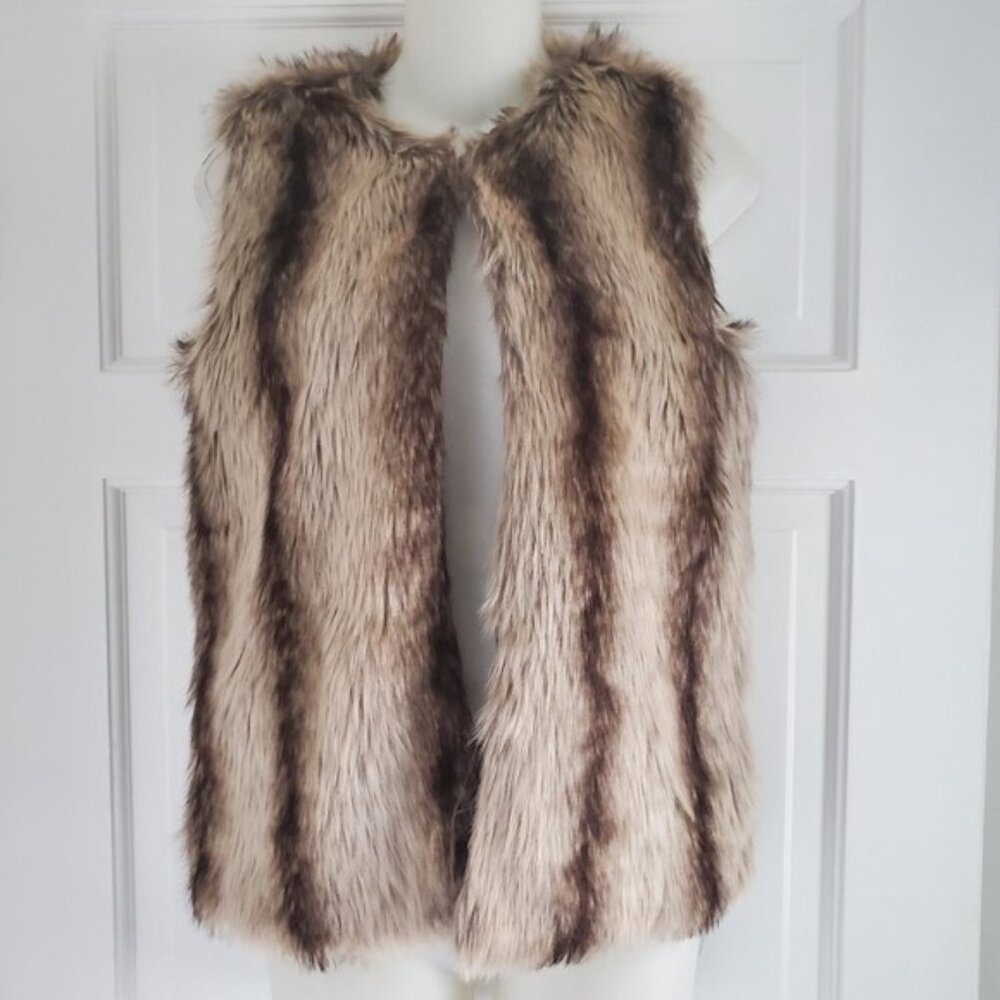 GLAMSIA, Faux Fur Vest - Small